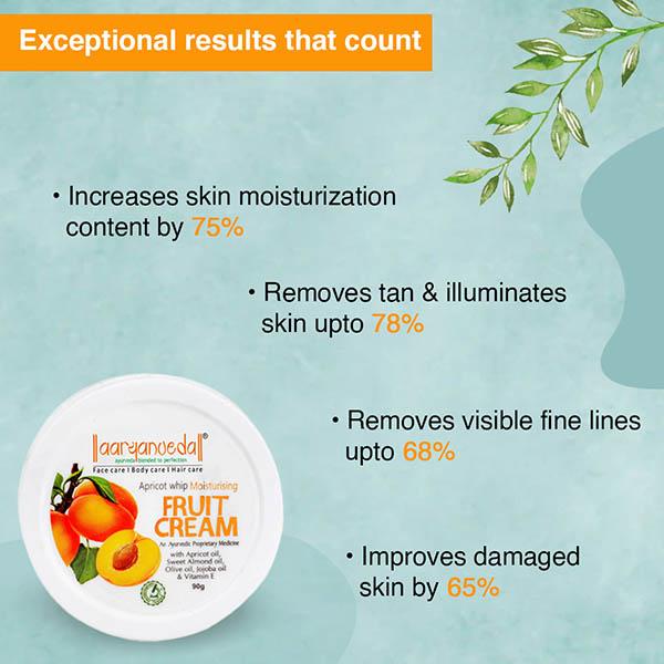 Aryanveda Apricot Whip Moisturising Cream 90 gm - Day Cream