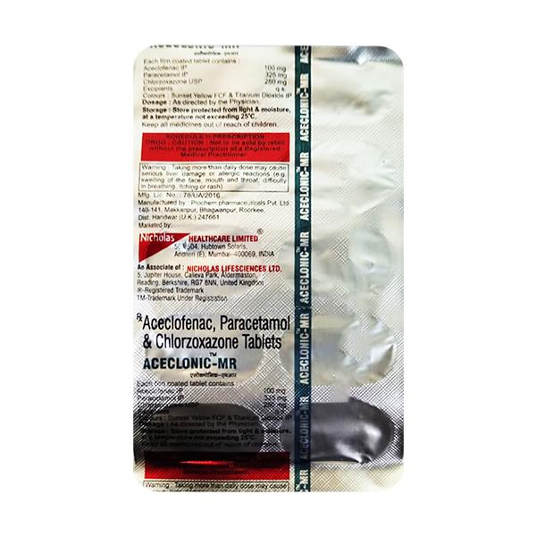 ACECLONIC MR Tablet 10's