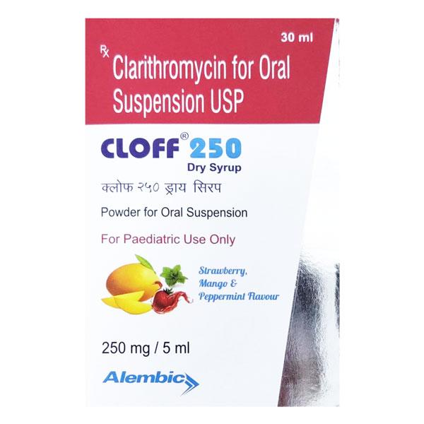 CLOFF STRAWBERRY MANGO & PEPPERMINT FLAVOUR 250 Dry Syrup 30ml - Bacterial Infections-Mac