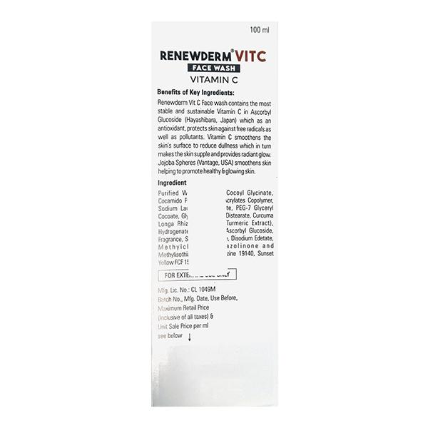 RENEWDERM VIT C Face Wash 100ml - Cleanser-Oth