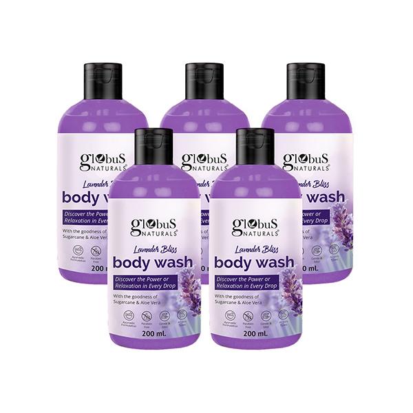 Globus Naturals Lavender Body Wash, 200ml each 5's - Creams, Lotions & Oils