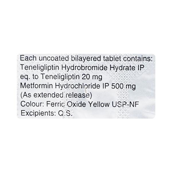 TGLIP M 500mg Tablet 20's - Diabetes-Ant