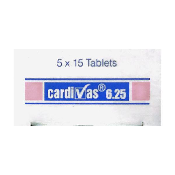 CARDIVAS 6.25 Tablet 15's - Hypertension-Bet