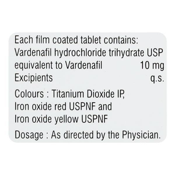 VARIMAX 10mg Tablet 4's - Impotence/Erectile Dysfunction (Ed)