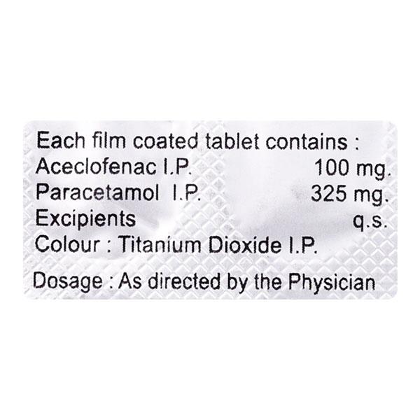 Zacy P Tablet 10'S - Pain relief-Nsa