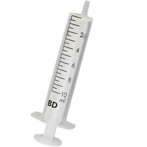 BD Discardit II Syringe 10 ml Without Needle 21 G