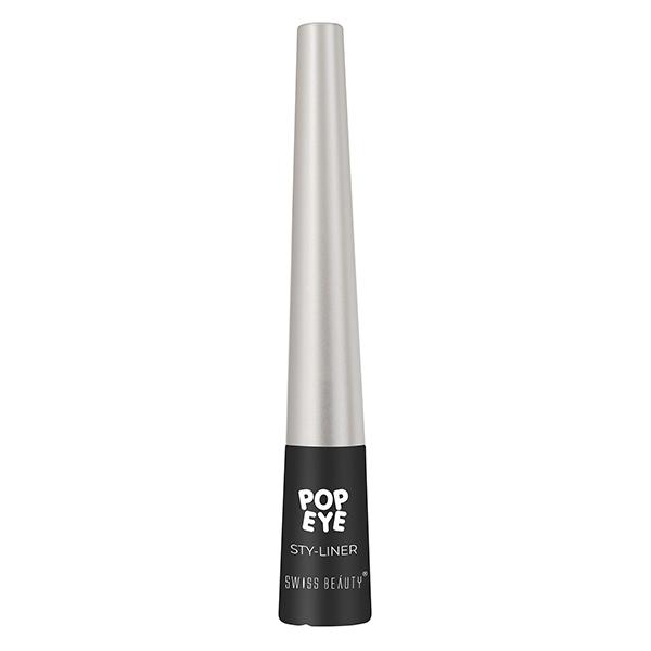 Swiss Beauty Pop-Eye Style Liner 8Hr Stay- 01 (Oynx Black) 4.5ml - Eyeliners