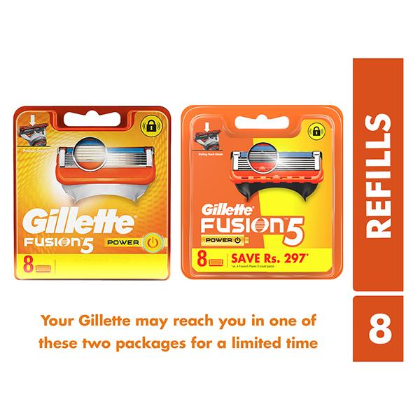 Gillette Fusion 5 Power Styling Back Blades 8's - Razors & Cartridges