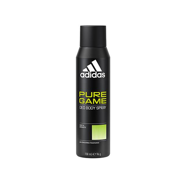 Adidas Pure Game Eau De Toilette 100ml + Deodorant Spray 150ml + 3-In-1 Shower Gel 400ml 3's - Men Deodorants/Roll-Ons