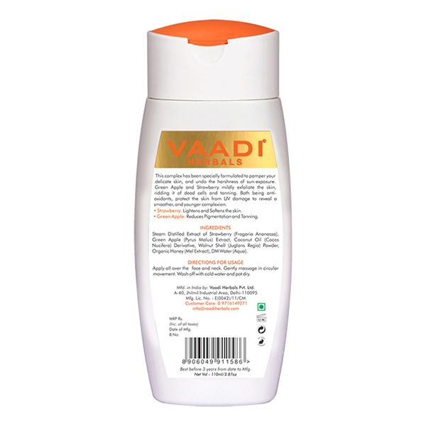 Vaadi Herbals Strawberry Scrub Lotion With Walnut Grains 110 ml - Face Scrubs