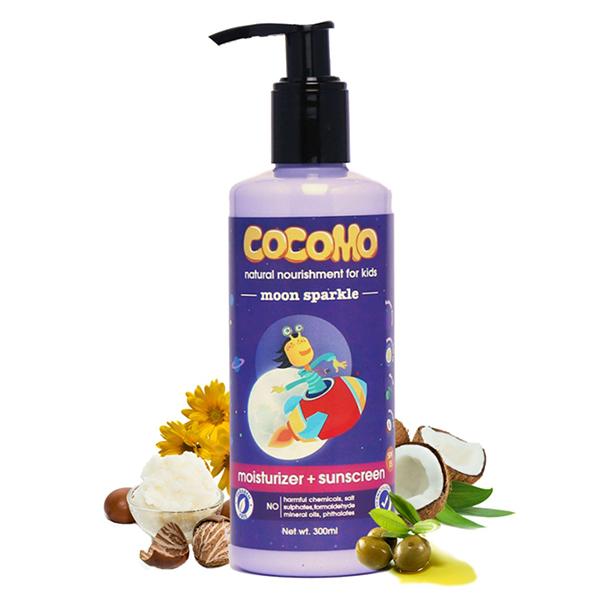 Cocomo Natural Kids Moisturizer Plus Sunscreen Lotion Aloe Vera and Calendula SPF 15Moon Sparkle 300 ml - Creams, Lotions & Oils