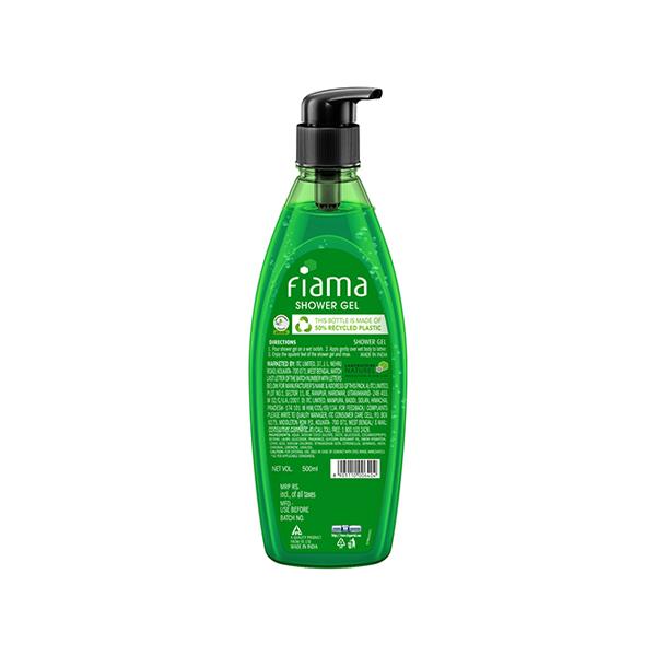Fiama Happy Naturals Shower Gel, Yuzu and Bergamot with 97 Percent Natural Origin Content, Skin Conditioners 500 ml - Shower Gels & Body Wash
