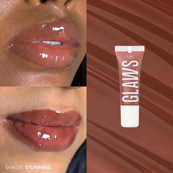 FAE Beauty Mini Peptide Lip Gloss Trio - Festive Edition, Shades - Stunning, Slaying, Popping 15 ml - Lip Glosses