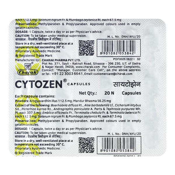Cytozen Capsule 20'S - Liver Disease