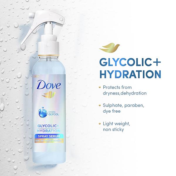 Dove Glycolic Hydration Serum Spray 110 ml - Hair Serums