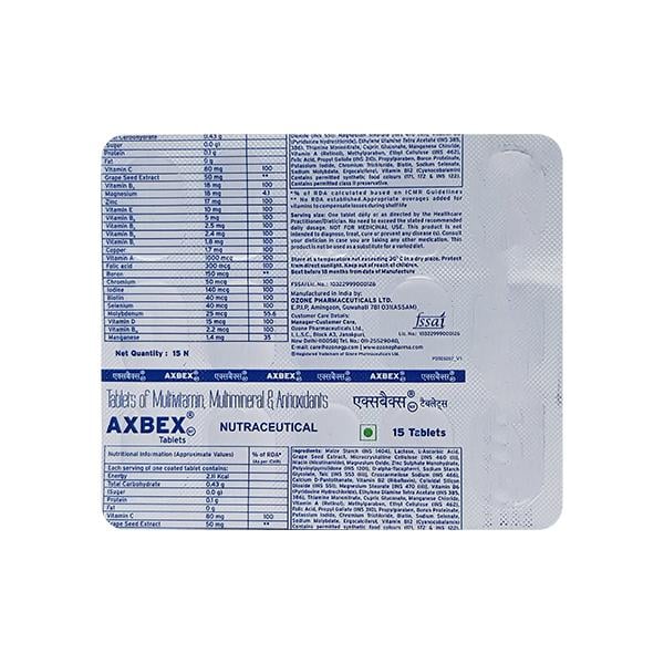 Axbex Tablet 15'S - Supplements-Vam
