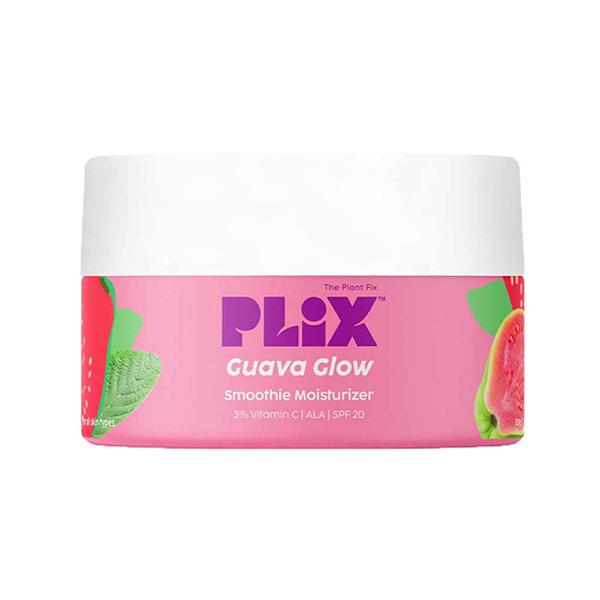 Netmeds | PLIX Guava Glow Smoothie Moisturizer for Brighter Skin with Vitamin C & ALA - Face Cream for Even-tone Skin, Promotes Hydration for Men & Women 50 gm
