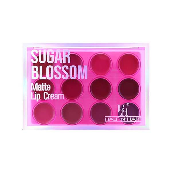 Netmeds | Half N Half Sugar Blossom Matte Lip Cream Palette, Velvet Matte Texture - Sugar Blossom 12 gm