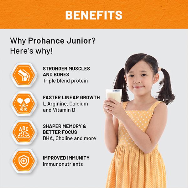 PROHANCE JUNIOR VANILLA FLAVOUR Powder 200gm - Supplements-Vam
