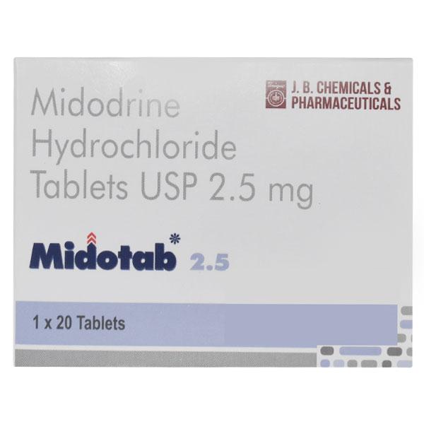 MIDOTAB 2.5 Tablet 20's - Hypotension-Vas