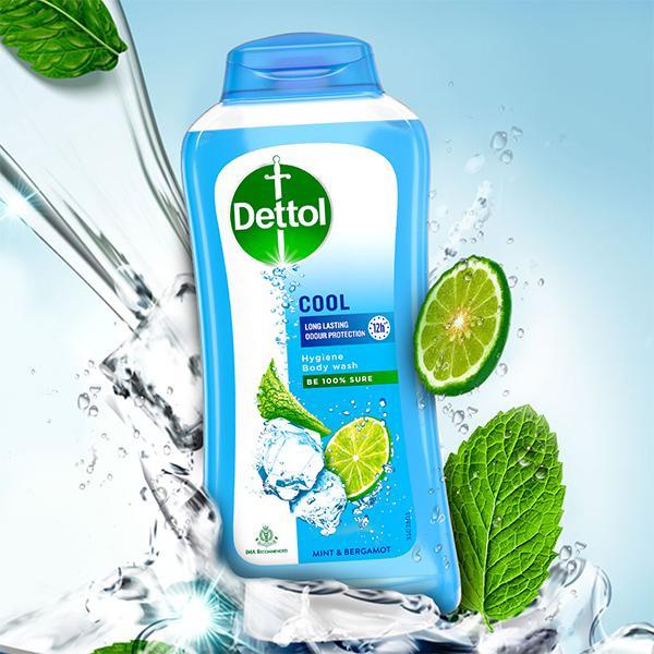 Dettol Long Lasting Hygiene Body Wash - Cool 250 ml - Shower Gels & Body Wash