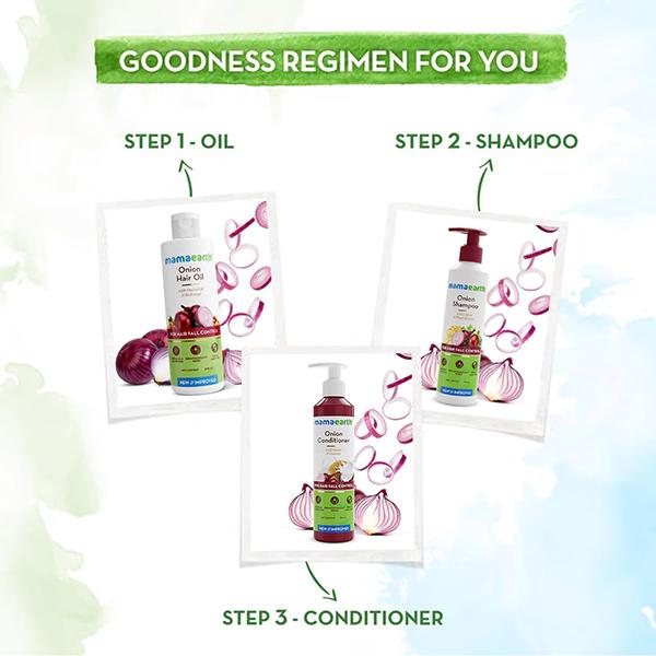 Mamaearth Onion Hair Oil for Hair Growth & Hair Fall Control with Redensyl 200 ml - Hair Oils