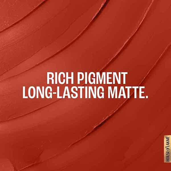 Lakme Forever Matte Lipstick, Made With French Rose Oil Extracts, Red Orchid, 4.5 gm - Lipsticks