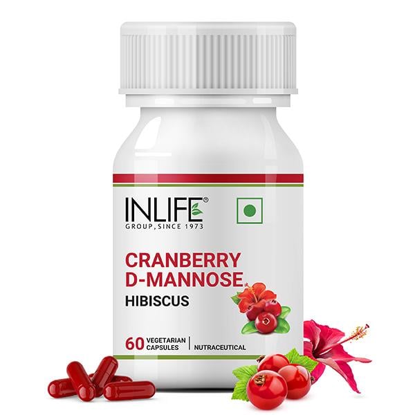 Netmeds | INLIFE Cranberry D-Mannose Hibiscus Veg Capsule 60's