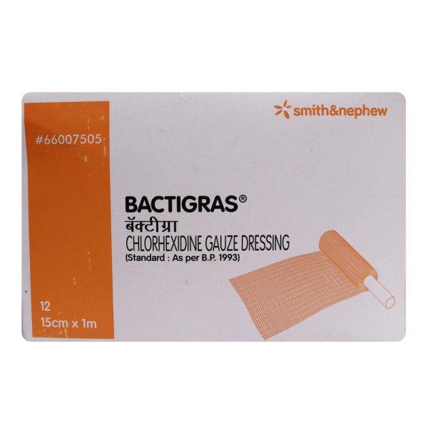 Smith & Nephew Bactigras Roll Gauze Dressing 15 Cm X 1 M 1'S - Tapes & Films