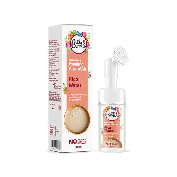 Buds & Berries Rice Water Face Wash & Cleansers Pump Pack 150 ml - Face Wash & Cleansers