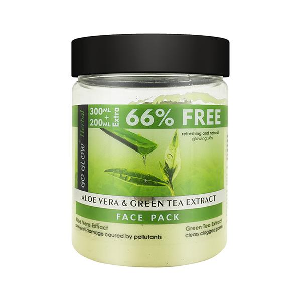 Netmeds | Berina Go Glow By Berina Aloevera & Tea Tree Extract Face Pack 500 ml