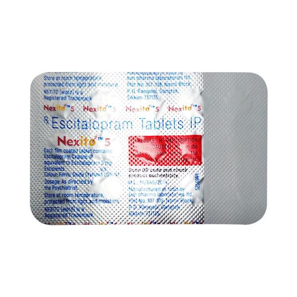 NEXITO 5 Tablet 15's - Depression-Ant