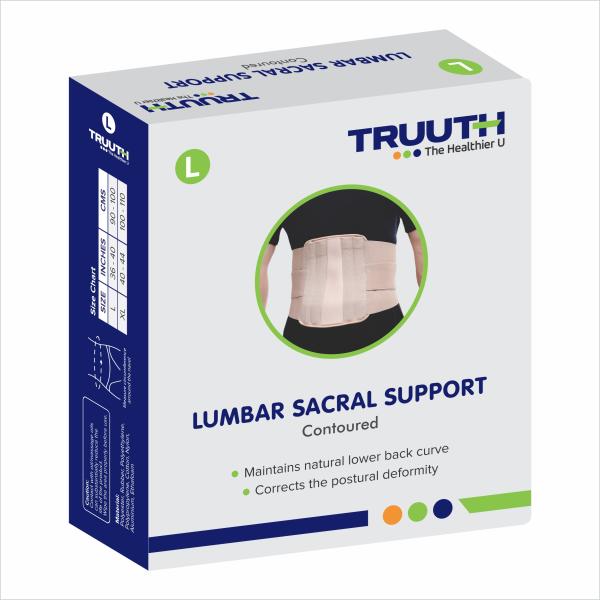 Netmeds | Truuth Contoured Lumbar Sacral Support (L)