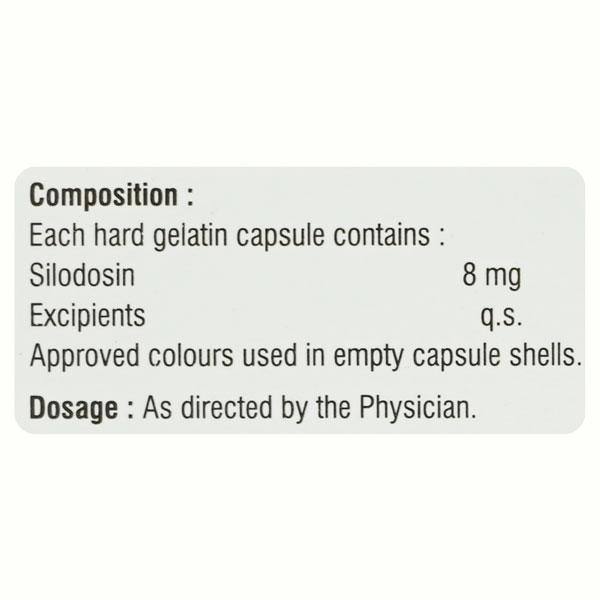 SILODEN 8 Capsule 10's - Bladder And Prostate Disorders-Dru