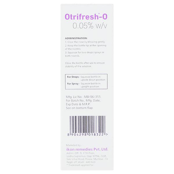 OTRIFRESH O 0.05% Nasal Drops 10ml - Nasal Congestion-Nas