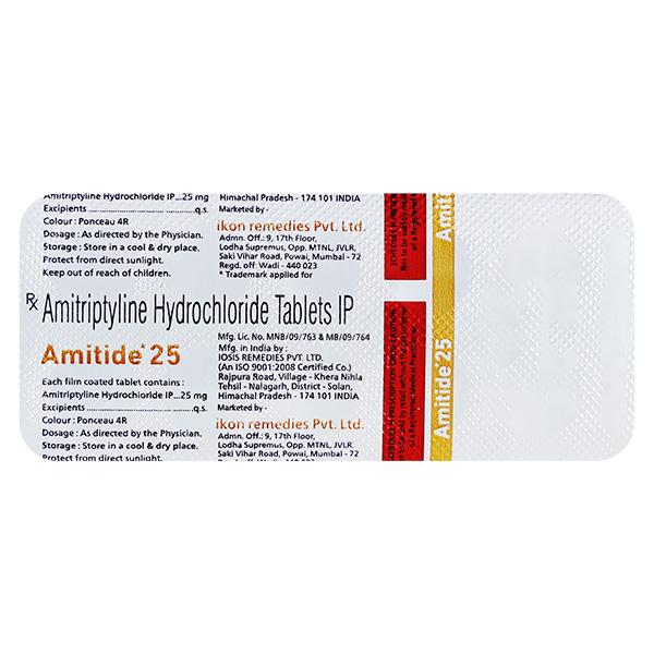 AMITIDE 25 Tablet 10's - Depression-Ant