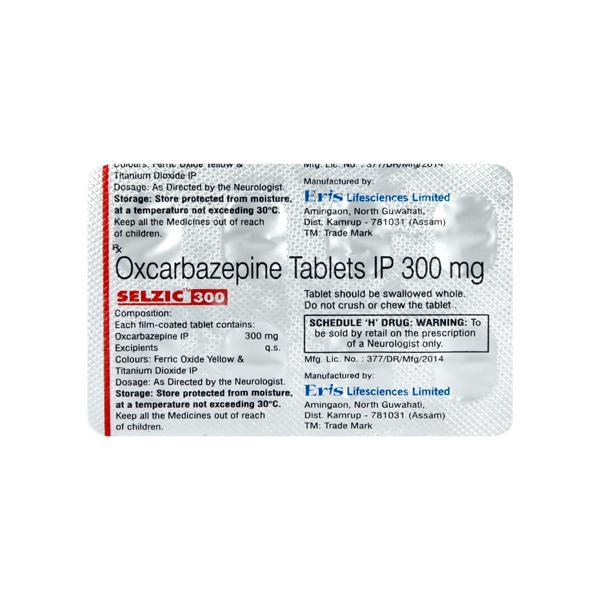 Selzic 300mg Tablet 10'S - Epilepsy/Convulsion-Ant