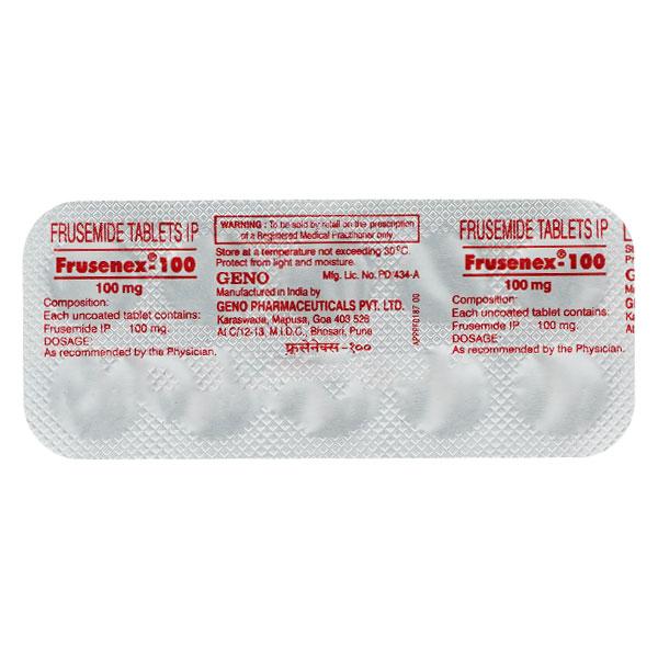 Frusenex 100mg Tablet 10'S - Hypertension-Diu