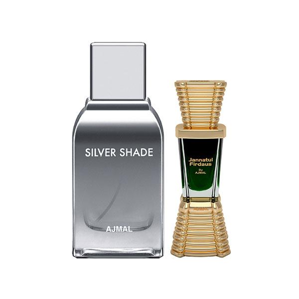 Ajmal Silver Shade EDP Citrus Woody Perfume And Jannatul Firdaus Concentrated Perfume Oil Oriental 110 ml - Perfumes (Edt/Edp)