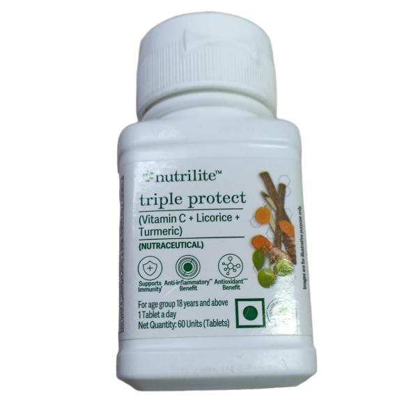 Netmeds | Nutrilite Triple Protect (Vitamin C + Licorice + Turmeric) Tablets 60's