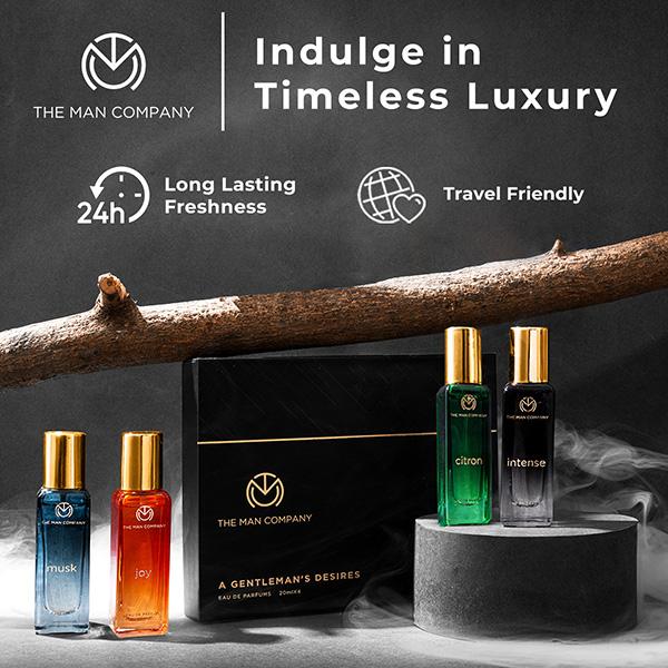 The Man Company Curated Perfume Gift Set 4 x 20ml A Gentlemens Desire Long-Lasting Fragrance 1's - Men Perfumes (Edt/Edp)