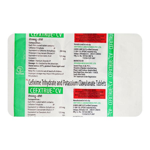 CEFXTRUE CV Tablet 10's - Bacterial Infections-Cep