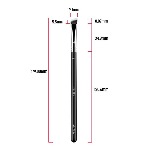 Miss Claire M16 - Angled Brow Brush (Chrome) 1's - Eye Brush