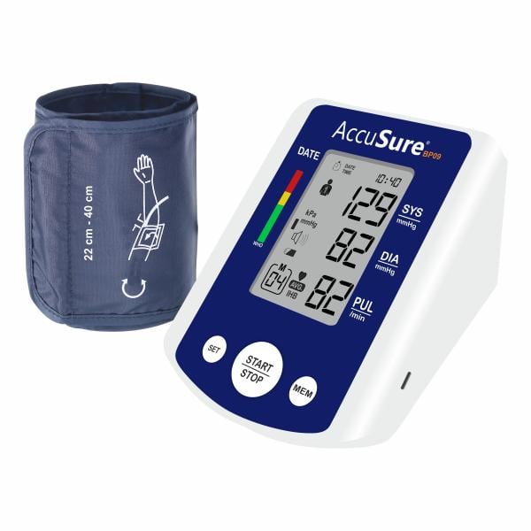 Netmeds | AccuSure Automatic Digital Blood Pressure Monitor - Grey (BP09) 1's