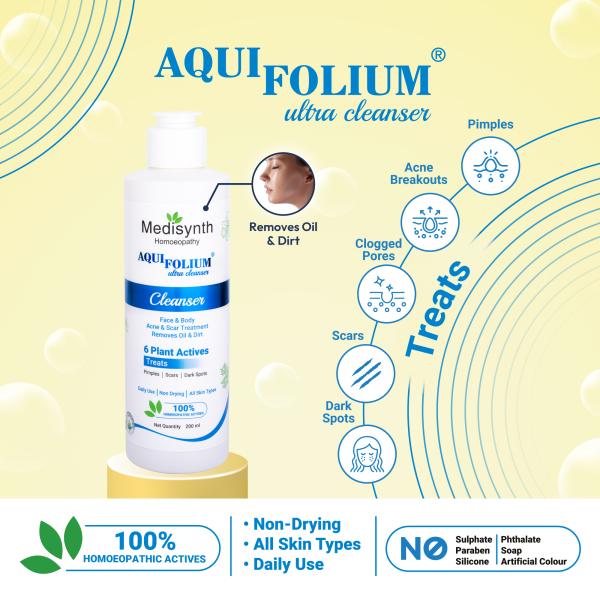 Medisynth Aquifolium Ultra Cleanser 200 ml - Personal Care(Homeopathy)