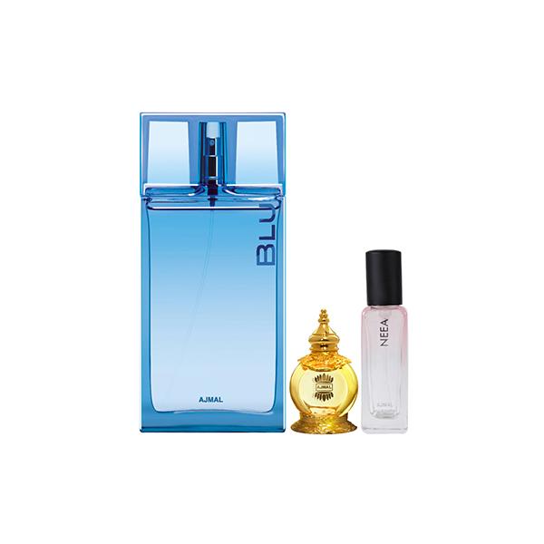 Ajmal Blu EDP And Mukhallat Al Wafa CP & Neea EDP Pack of 3 20 ml - Women Perfumes (Edt/Edp)