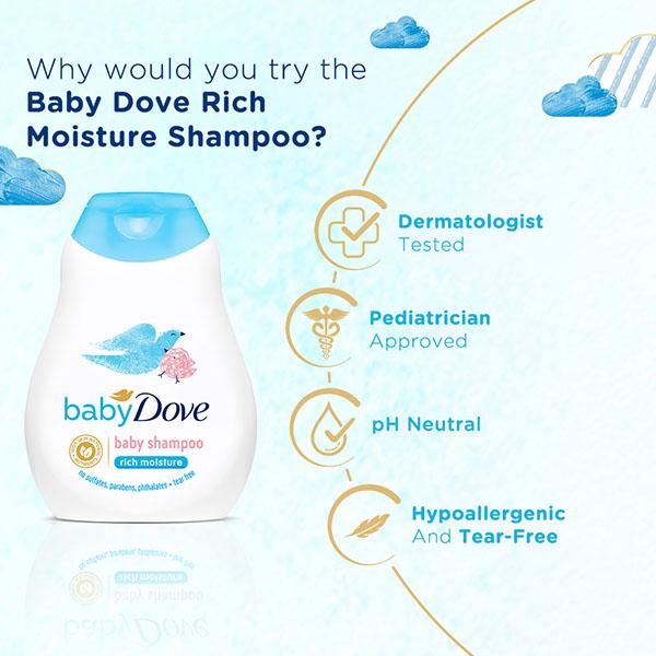 Baby Dove Sensetive Care Rich Moisture Shampoo 200 ml - Baby Shampoo