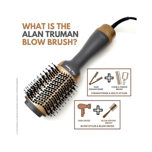 Alan Truman The Blow Brush Grey Gold Ceramic 1's - Multi-Stylers