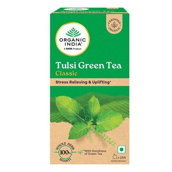 Netmeds | Organic India Tulsi Green Tea Bags - Classic 25's