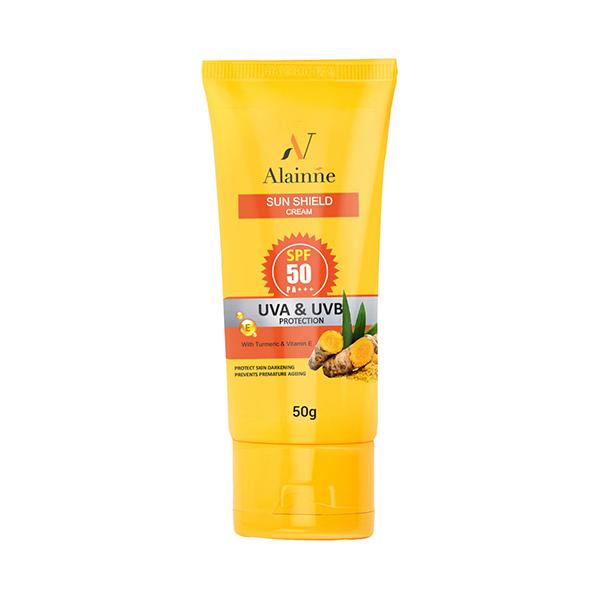 Alainne Sun Shield Cream Uva and Uvb Protection Spf50 50 gm - Face Sunscreen